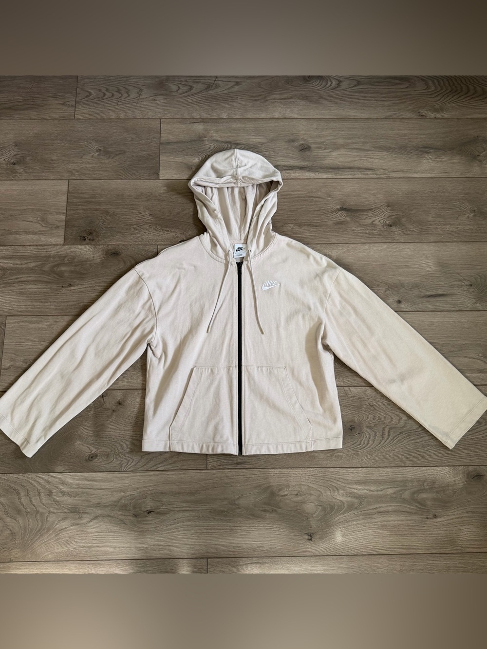NIKE Women’s Tan Full Zip Jacket Size Small